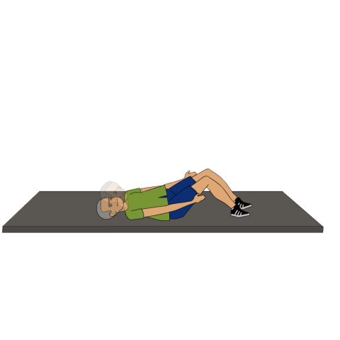 Partial curl strengthen abs