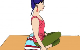 seated hip stretch