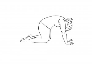 camel pose