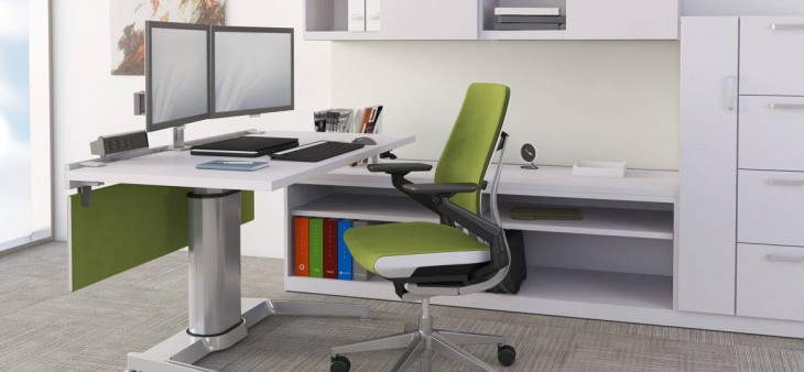 sit stand workstation Systems Office Furniture