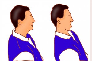 Simple sitting exercise for neck pain