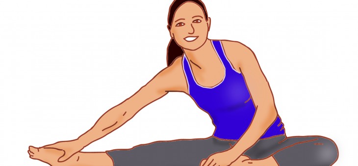 Hamstring and groin stretch for low back pain