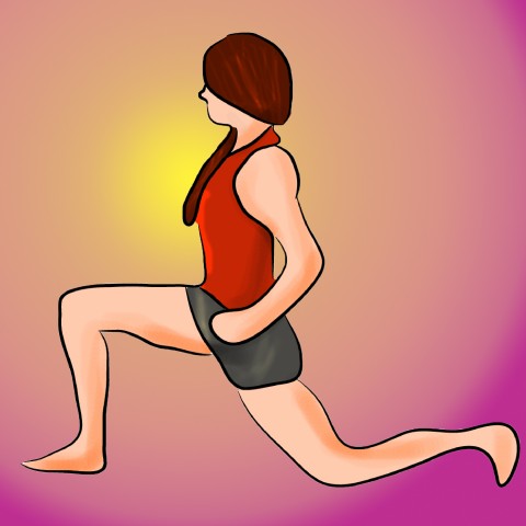 yoga 2 lunge stretch for back pain