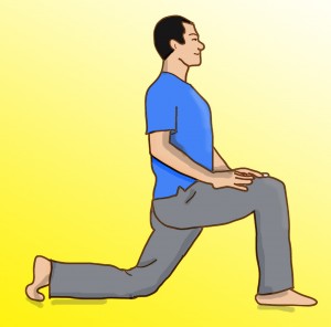 kneeling lunge