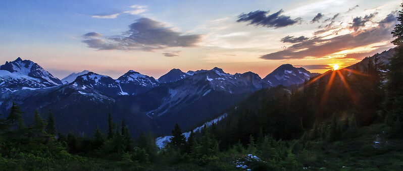 "Sunset on Copper Ridge, North Cascades National Park" by i8seattle is licensed under CC BY-NC 2.0 